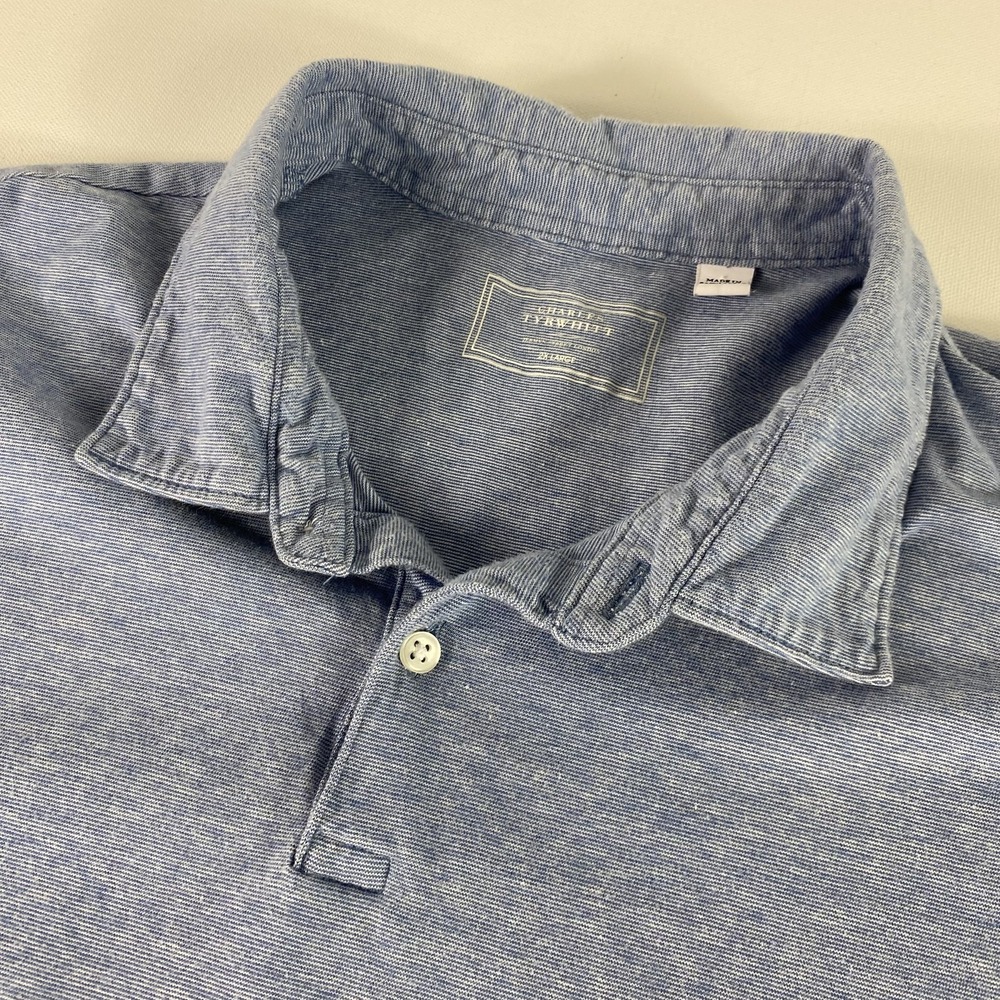 Charles Tyrwhitt Polo Shirt Mens XXL Blue Short Sleeve Cotton Casual